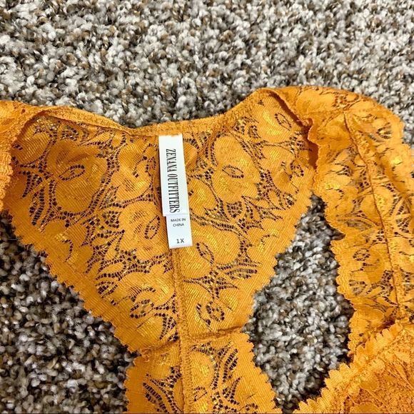 Zenana Outfitters Gold Bralette size 1X - Picture 2 of 6